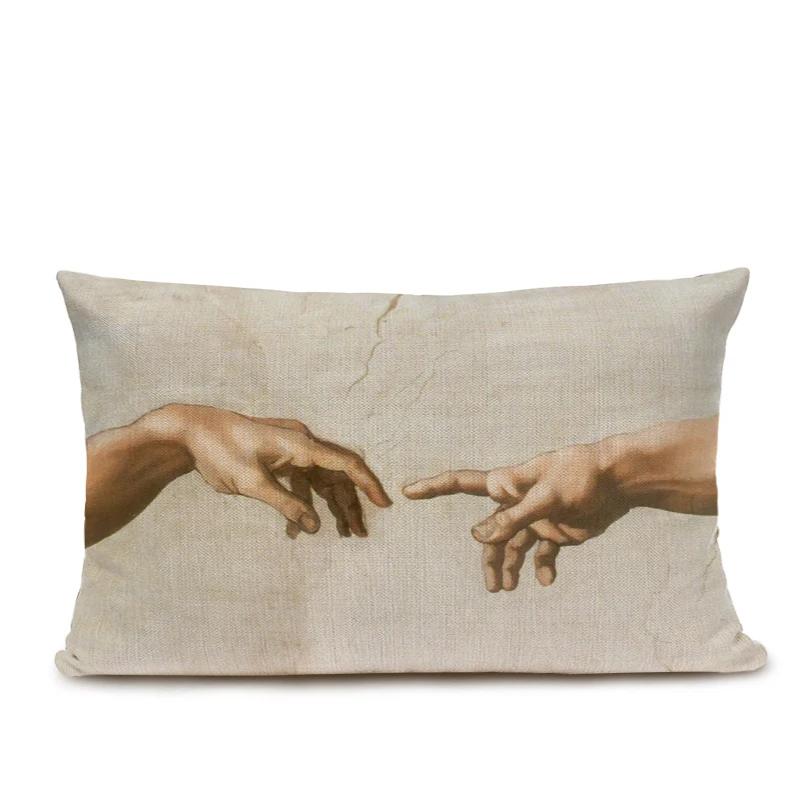 Знаменитая картина маслом Микеланджело, наволочка для подушки, итальянская настенная наволочка, чехол для диванной подушки