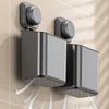 Кухонный пластиковый контейнер для хранения на присосках, настенный, без перфорации, контейнер для хранения палочек для еды, ножей, вилок, экономия места, съемный