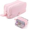 Portable Pen Bag With Large Capacity Pen Holder, Children's Multi-functional Pencil Case