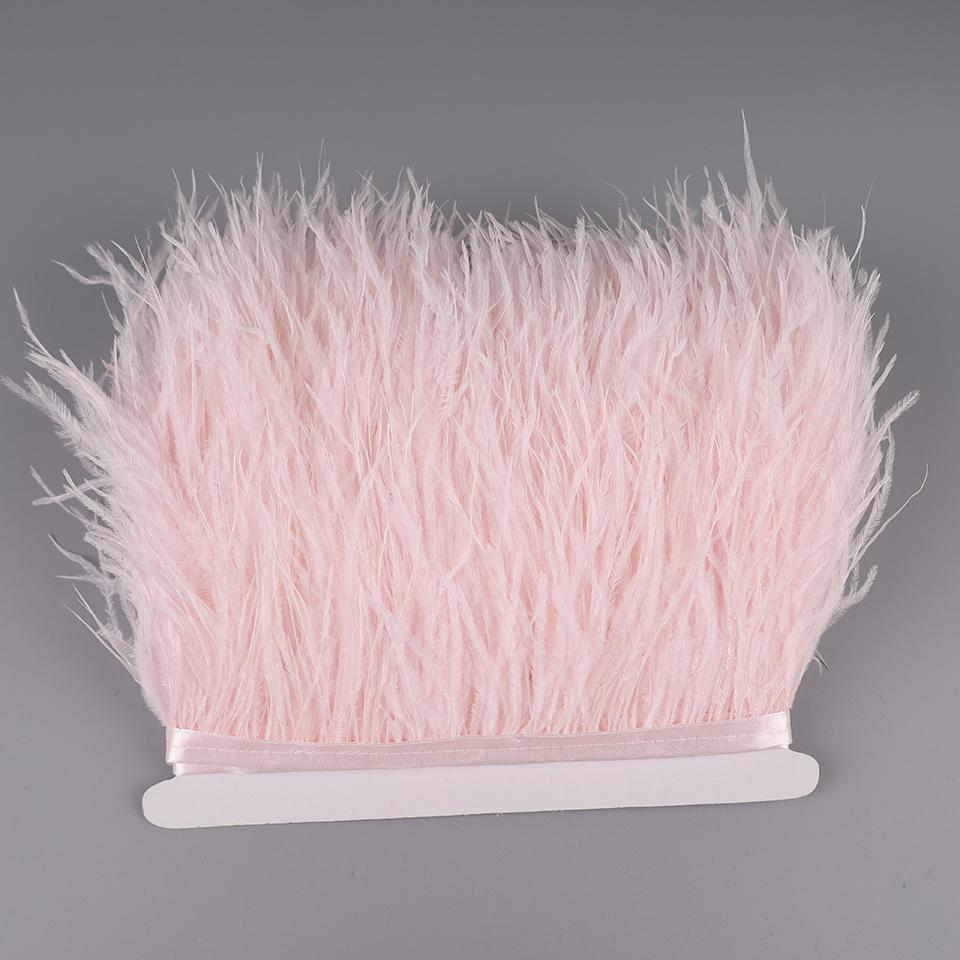 2М Страусиные перья на ленте для рукоделия шитья в платье декоративные перья на тесьме бахрома для одежды