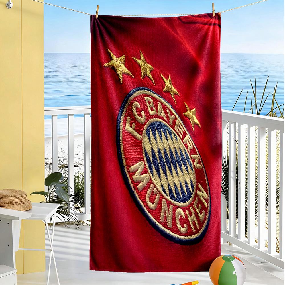 Bayern Munich Beach Towel Soft Durable Quick-Dry Comfortable Lightweight Suitable for Sports, Travel, Swimming, Yoga, Bathroom, Beach, And Pool