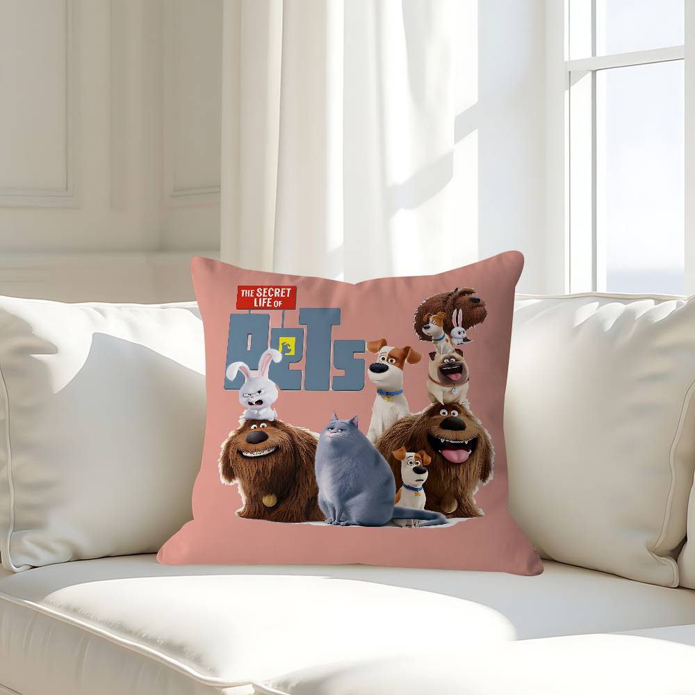 The S-Secret Life Of Pets Personalized Pillow Cover Kids Bedroom Wild Party Decor Pillowcase Kid Birthday Shower Gift