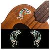 Jacamou Kokopelli HOPI Inlay Stickers Left & Right Set, Perfect for Guitars and Basses, Decals for Musical Instruments