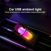 Car Interior USB LED RGB Night Light 5V Candle Style Bulb Retro Design for Camping and Travel