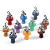 Halloween Witches Hat Natural Crystal Stone Mushroom Pendant Bohemian Gemstones Charms for Necklaces Women Men Jewelry Making Back To School Craft