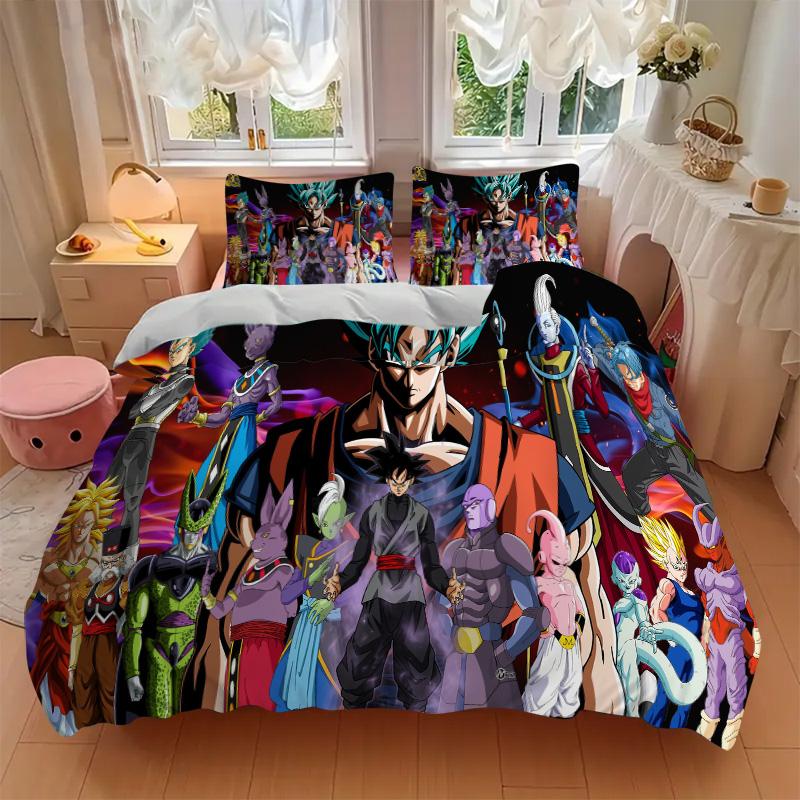 Dragon Ball Super Heroes Print 3Pcs Bedding Setduvet Cover With 2 Bedropillowcase Home Birthday Gift