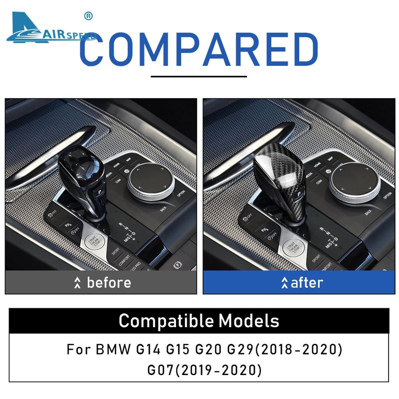 Жесткий Сухой Углепластик Для BMW G20 Z4 G29 G14 G15 X7 G07 Накладка-Наклейка на Ручку Переключения Передач Автомобиля Аксессуары для Стайлинга Салона