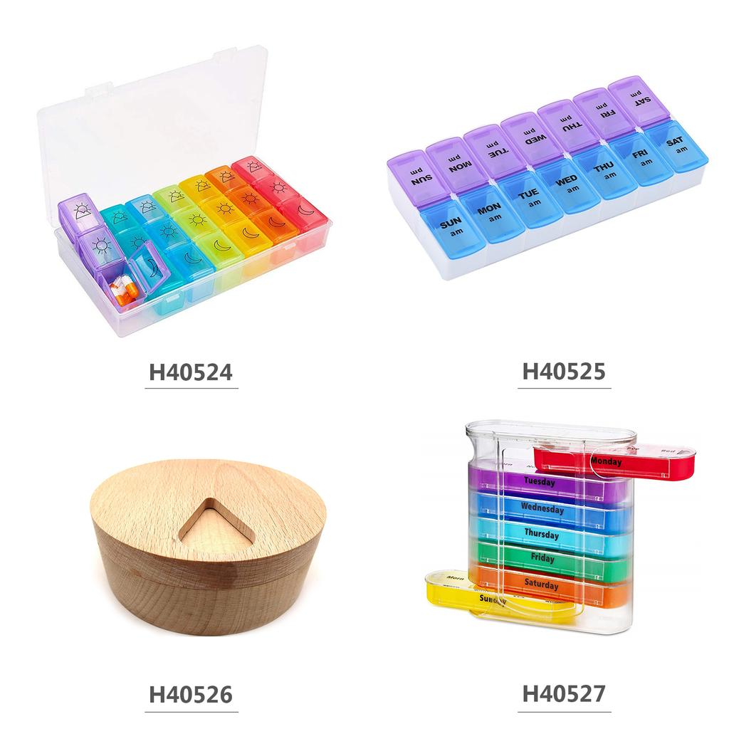 Medicine Case Medicine Box Pill Organizer Pill Box Moisture-Proof Pill Case Medication Reminder