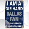 Dallas Fans Metal Sign 1pc 8"x12" Wrought Iron Wall Decor for Bar Cafe Garage Farmhouse Vintage Style College and Man Cave Art
