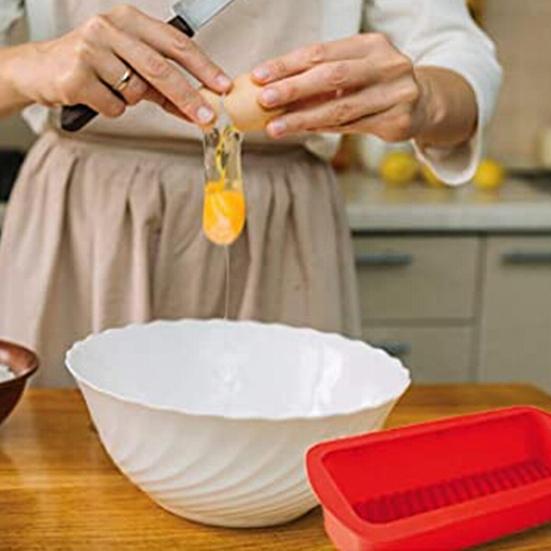 Силиконовая форма для хлеба с антипригарным покрытием и ручками. Подходит для духовки. Антипригарный термостойкий легкосъемный противень для выпечки хлеба.