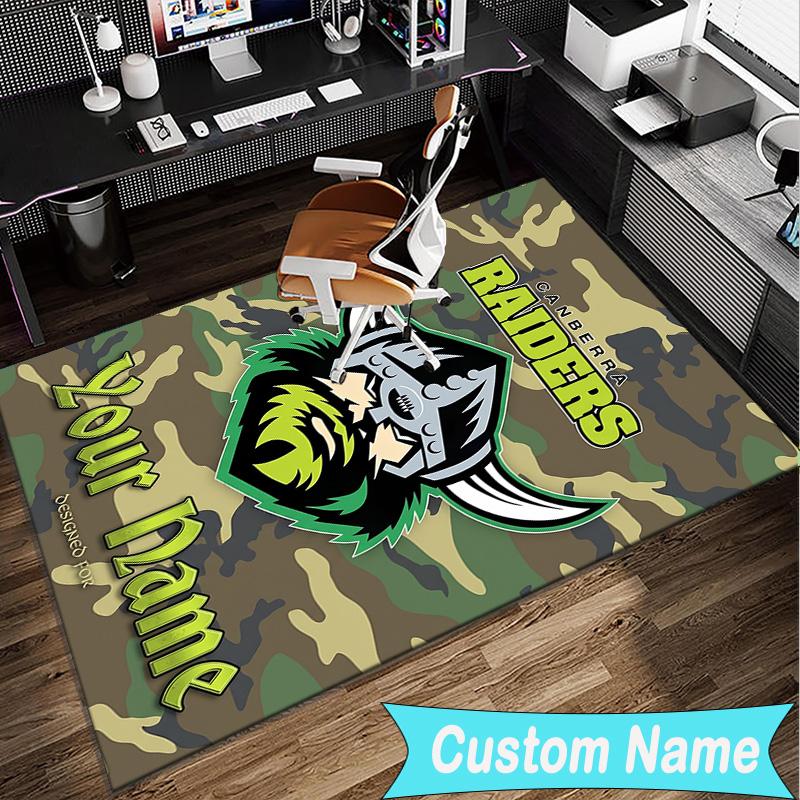 Custom Name Rug Canberra Logo Area Rug Suitable for Indoor And Outdoor,Carpets for Homes, Offices,Living Rooms,Home Decor,Christmas Gift