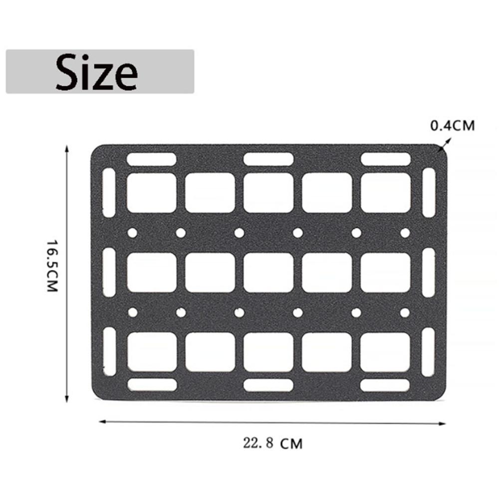 Тактическая MOLLE панель Жесткий подголовник автомобиля Стрельба Оружие Винтовка Стойка Кронштейн Хранение