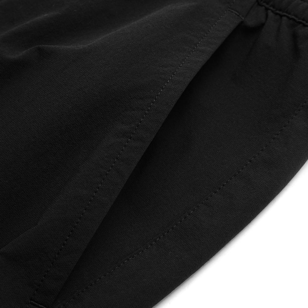 Li-Ning Мужские повседневные брюки Fitness Series Flat Waist Mid Rise Woven Sports, черные AYKU731-1