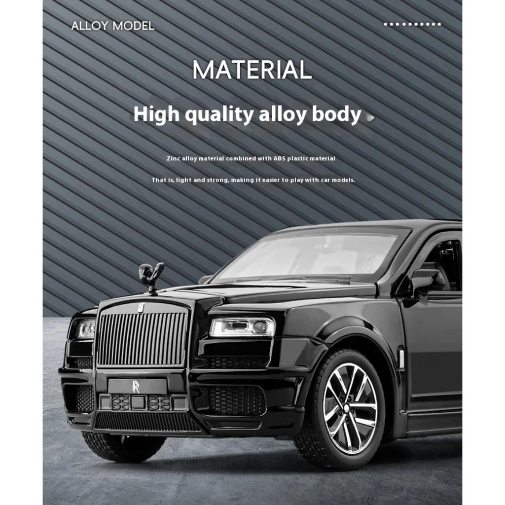 1/32 Scale Rolls-Royce Cullinan Alloy Car Model with Lights and Sounds, Children's Toys, Desktop Collection Ornaments, Boys' Birthday Gifts