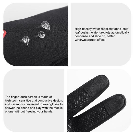 Практичные спортивные перчатки с полным пальцем, противоскользящие осенне-зимние