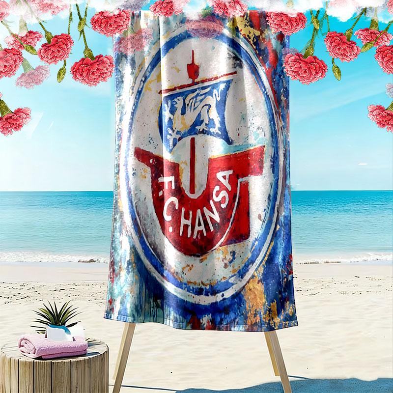 Hansa Soul Print Beach Towel, Large Soft Quick Dry Towel for Beach Camping Swimming