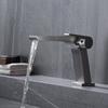 Black/Grey Fashion Wash Basin Sink Faucet Deck-mounted Single Handle Single Hole Sink Taps Cold and Hot Mixer forBathroom