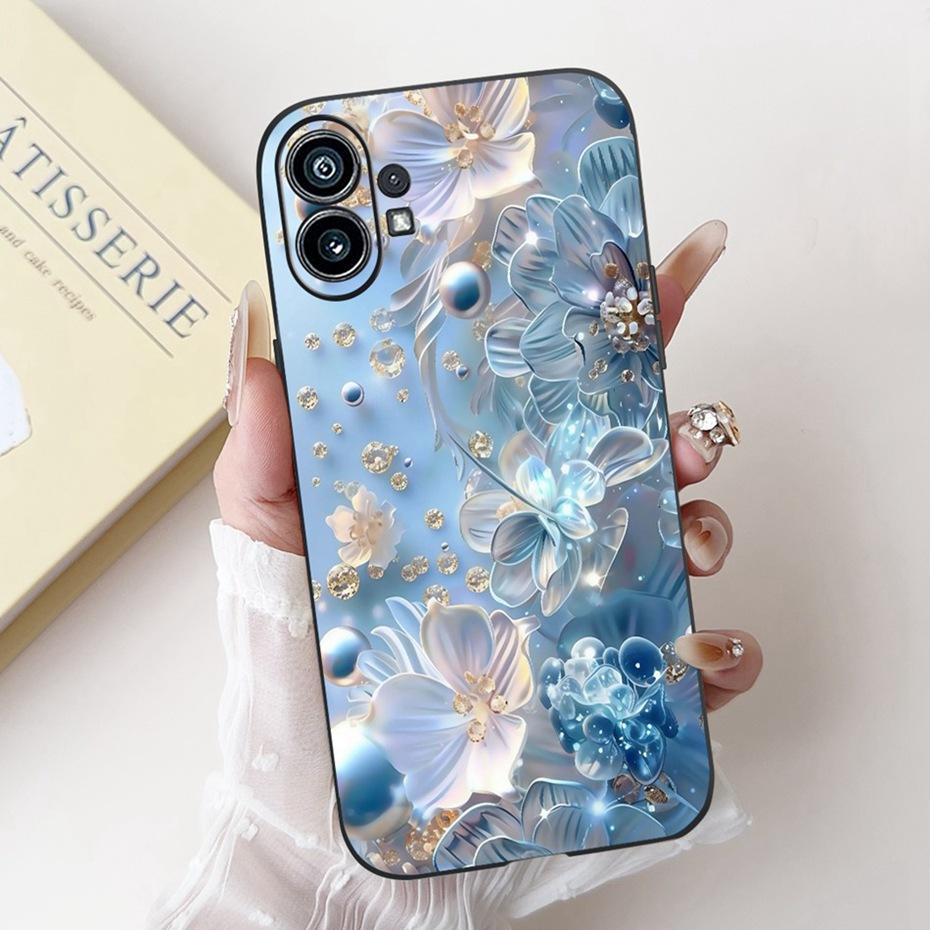 Модный Чехол-Картина Для Nothing Phone (1) Черный Мягкий Силиконовый Чехол Для Nothing Phone One Phone1 Чехлы Бамперы