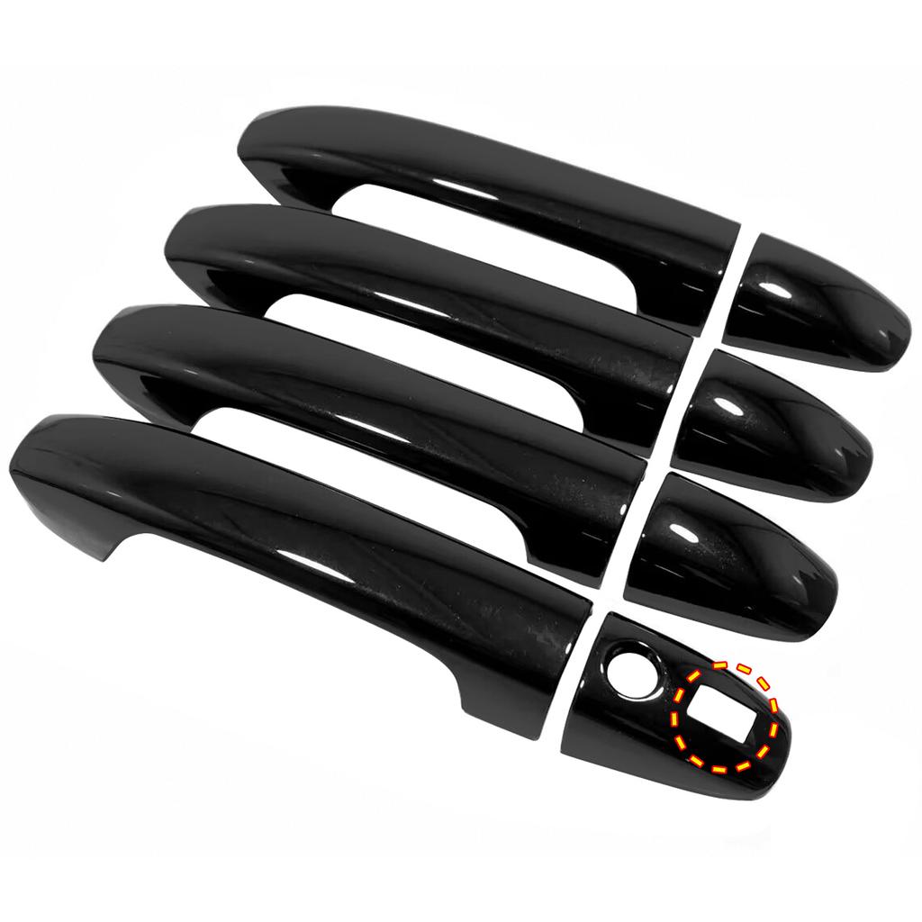 Door Handle Cover For Mercedes Benz Vito V-Class W447 2014-2025 Cars Accessories Carbon Fiber Glossy Black Car Decoration