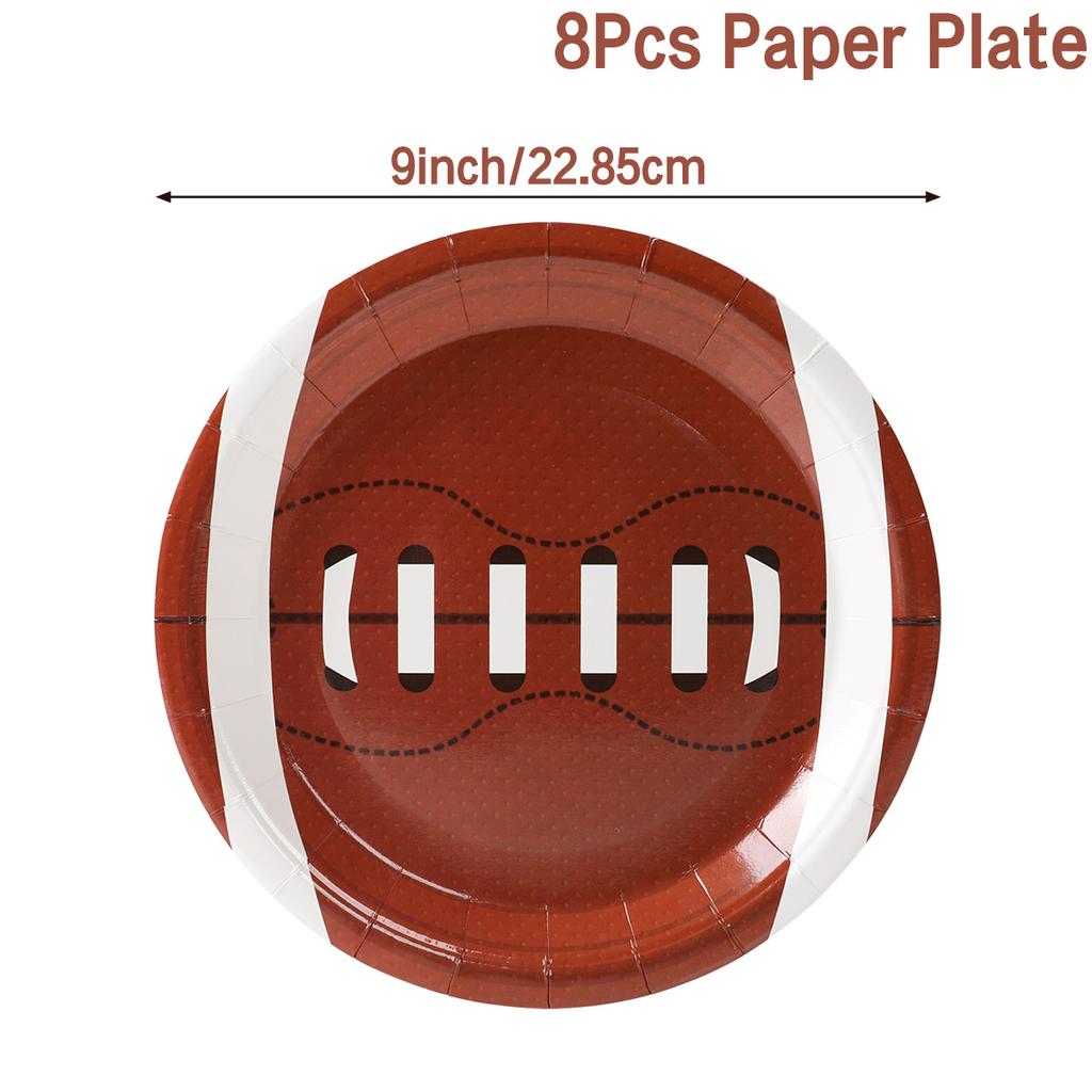 Регби тематика американский футбол одноразовая посуда принадлежности мальчик baby shower день рождения декор спортивный мужской одиночный декор