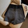 Women's High-End Woolen Wide-Leg Shorts - Versatile, Loose-Fit Modern Design