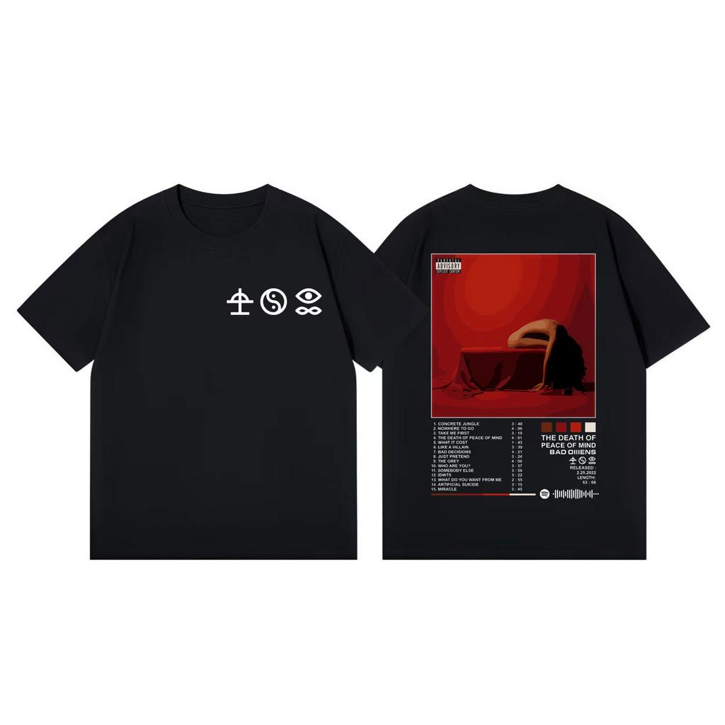 Limited Bad Ounisexs Band Album Merch Tshirt Unisex Women Clothing Harajuku Rock Style Tshirts Summer Fashion Casual Cotton T Shirt