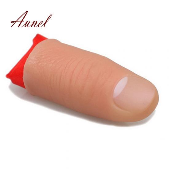 Реквизит для умных фокусов, закрывающий вид, исчезающий пластиковый кончик большого пальца + красный шелк