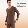 Комплект мужского термобелья: Овечья шерсть, шелк тутового дерева и бамбуковое волокно для тепла осенью/зимой