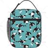 Cartoon Killer Whale Reusable Insulated Cooler Lunch Bags for Men Women Leakproof Large Tote Lunch Box Snack Bag with Pocket