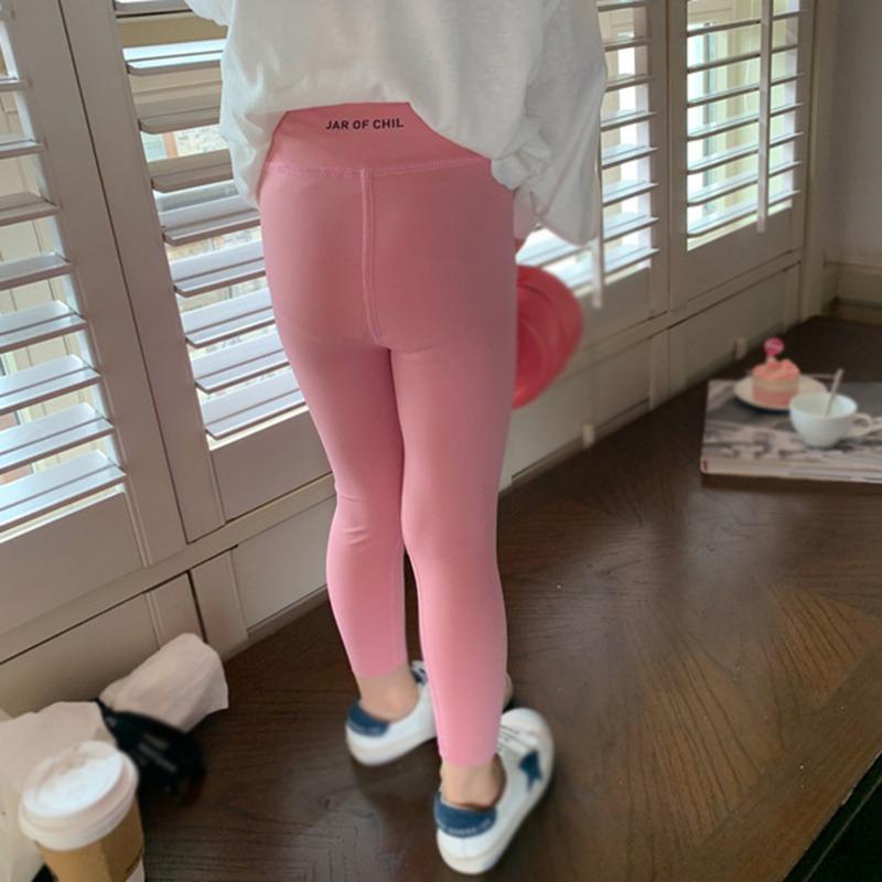 Брюки для йоги для девочек, однотонные повседневные удобные брюки, нижние брюки