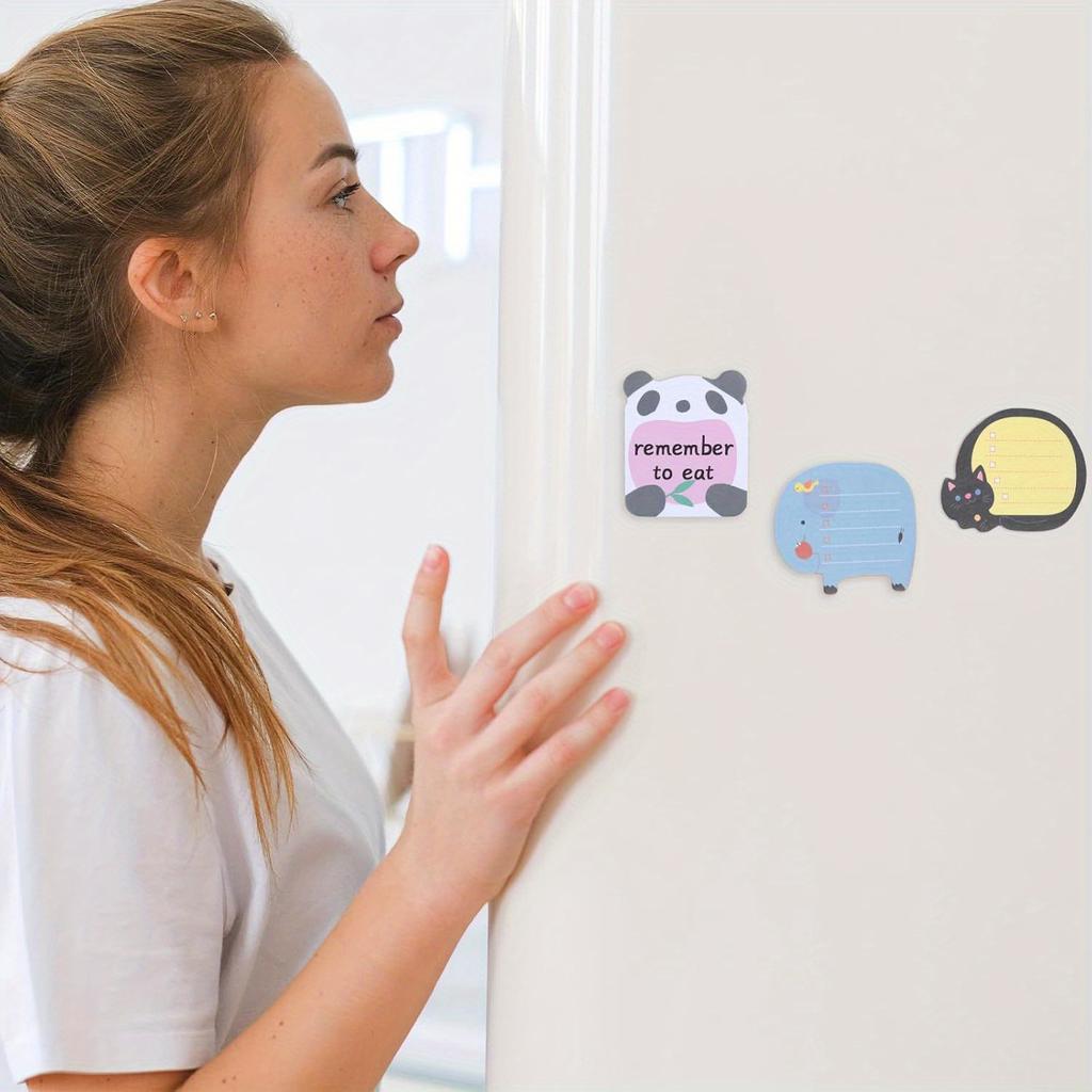 Набор из 20 штук по 480 мультяшных липких заметок с животными, креативный мини-блокнот, отрывные стикеры для заметок, студенческие канцелярские товары, офисные принадлежности, милый портативный блокнот