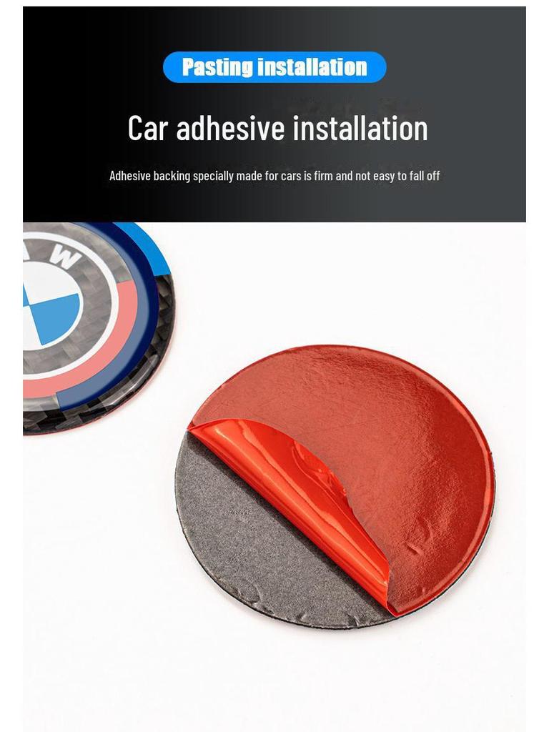 Наклейки на ручку мультимедиа из углеродного волокна для BMW 1-7 серии X3-X7