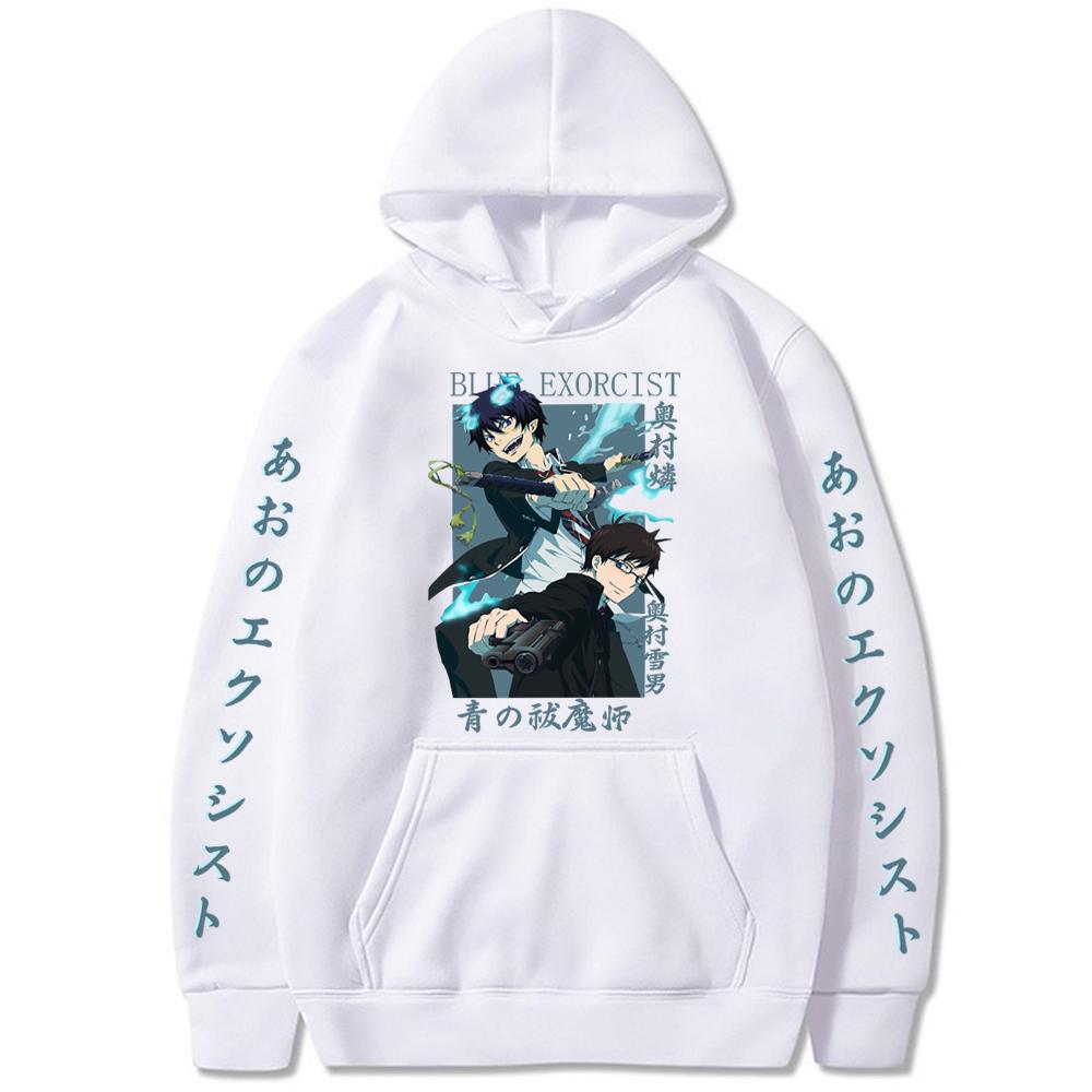 Модная синяя спортивная толстовка с длинным рукавом в стиле Харадзюку «Экзорцист» в стиле Харадзюку, Окумура Рин Окумура Юкио Брат, мужская и женская