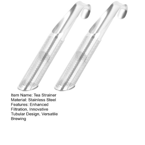 1/2 шт. Диффузор для чая из нержавеющей стали с мелкой сеткой, ситечко с ручкой-крючком для подвешивания, креативный трубчатый заварник для чая из рассыпного листа