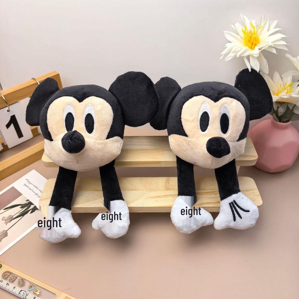 Mickey Mouse Plush Toy Backpack Pendant - Cartoon Head Minnie & Mickey Costume Accessories Ornament