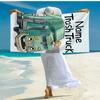 Custom Name Ultra-Soft Beach Towel with Trash Truck Theme,Ideal for Pool - Camping, Diving - Perfect Travel Essential, Vibrant Beach Towel.