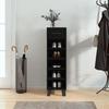 VidaXL Shoe Cabinet Black 30x35x105 Cm Engineered Wood 829701