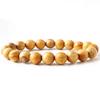 Palo Santo Bracelet 10mm Peruvian Sacred Tree Holy Wood Wooden Prayer Beads Fragrant Wood Inner Diameter [GOLD STONE] Approx. 17.5cm