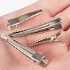 Women Portable Single Prong Fashion Silver Styling Tools Hair Clips Hairdressing Alligator Hairpin