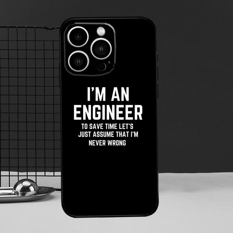 Я инженер Я хорош в математике Чехол для телефона для iPhone 16 15 14 13 12 11 Pro Max X XR XS Max 7 8 Plus 12 13 Mini Задняя крышка