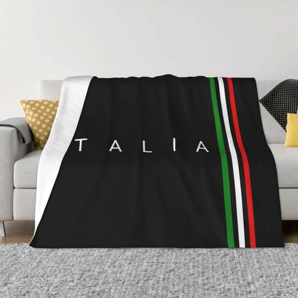 Italia вязаные одеяла флисовые итальянские легкие пледы с итальянским флагом для домашнего дивана, одеяла для спальни