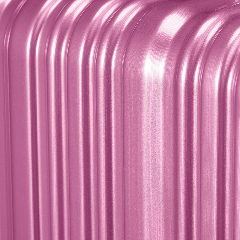 Чемодан с застежкой-молнией, расширяемым замком TSA, двойными роликами, 1 год гарантии на ремонт, 32 л, 48 см, светло-розовый [Vitas], ручная кладь, 2,8 кг