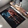 Квадратный ковер с узором из американских флагов и животных, Ковер для гостиной, спальни, дивана, игровой комнаты, Нескользящий коврик для пола, Праздничные подарки на день рождения