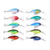 10Pcs Artificial Crankbait 3D Fishing Bait Fishing Accesories for Bass Pikes Freshwater