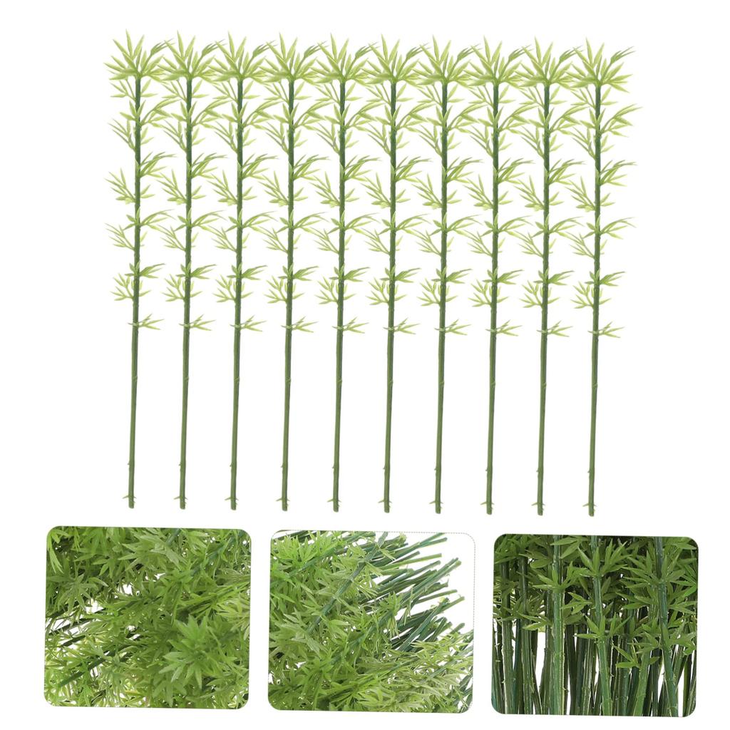 HOMSFOU Scale Plastic Miniature Bamboo Inch Model Tree for Model and Scenery Creation 175 Tree, 5.51 Green, Diorama, Train,