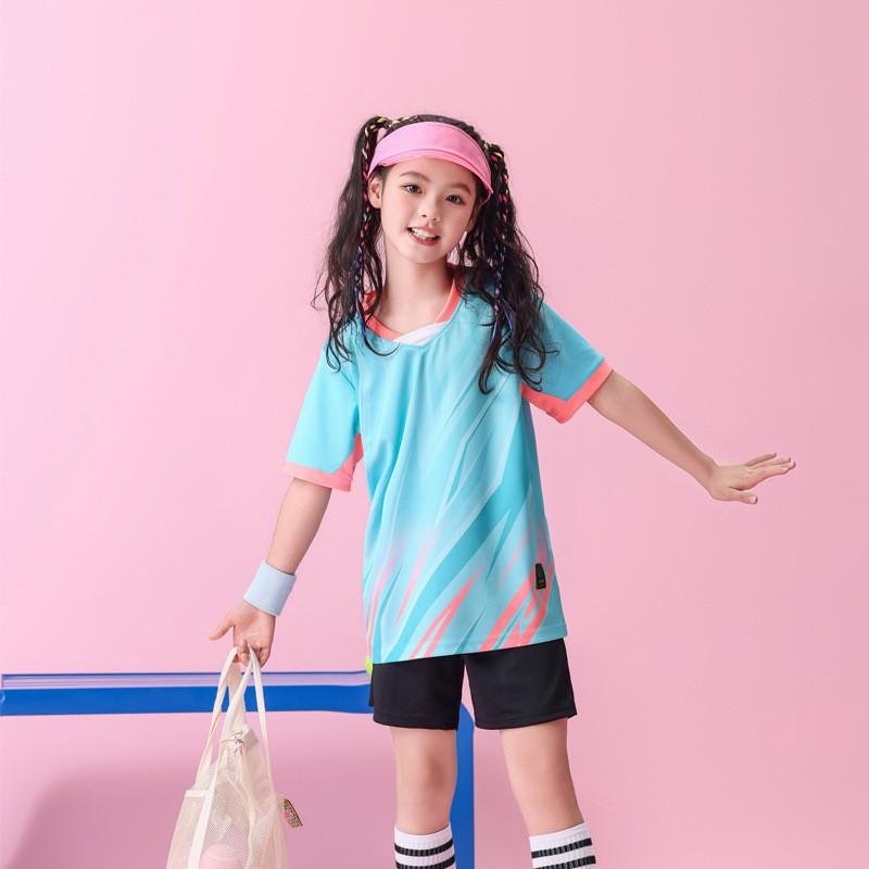 Unisex Youth Adult Sports Training Set Quick Dry Breathable Milk Silk Jersey Badminton Football Volleyball