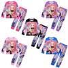 Kids Girls Anime Cartoon Rumi Zoey Mira Printed Long Sleeves T-Shirt Pants Sleeping Sleepwear Pajamas Set