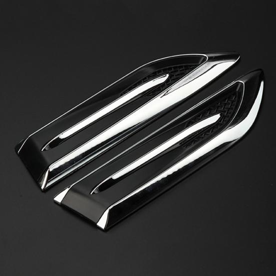2шт акульи жабры автомобиль автомобиль-Стайлинг боковой поток воздуха вентиляционный декор наклейка