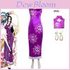 Костюм для косплея Боа Хэнкок из One Piece из атласной ткани для Хэллоуин-вечеринки