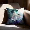 GGenshin Impact Xiao Pillow Case Sofa Living Room Bedroom Headboard Backrest Cushion Square Cushion Nap Time